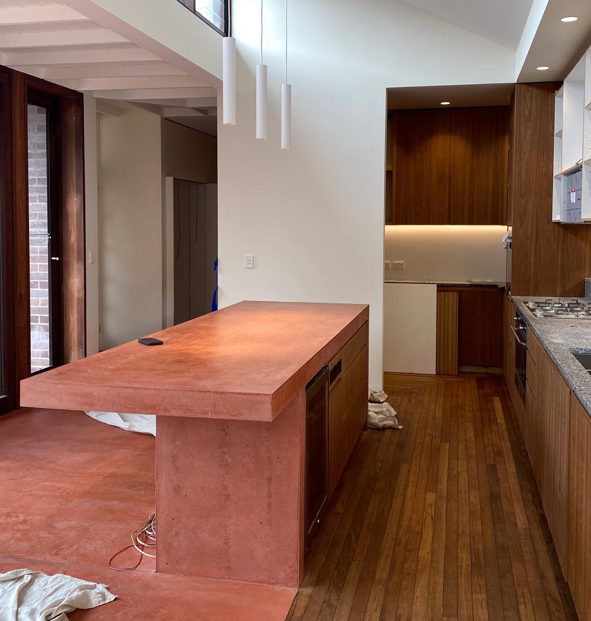 Reclaimed blackbutt underfloor heating
